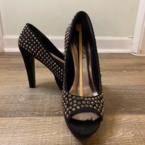 Black Studded Heels